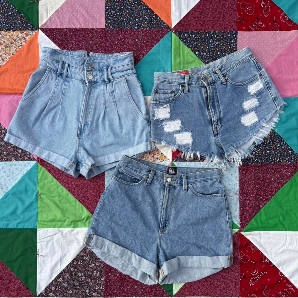 Bundle High Waisted Denim Shorts Edwin, Zara, BCG Size 4